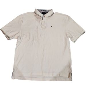 Tommy Hilfiger Mens Stripped Short Sleeve Collared Polo Size XXL 2XL